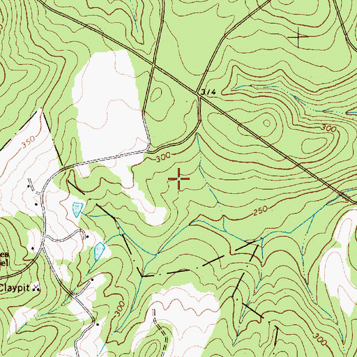 Topographic Map of Sand Hills State Forest, SC