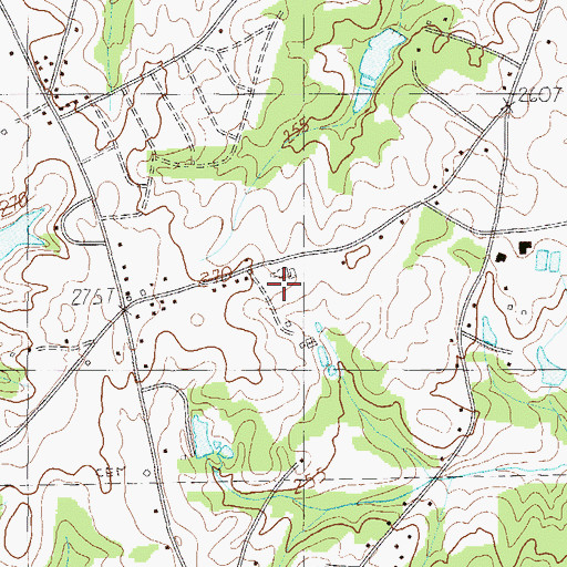 Topographic Map of Sanoma School (historical), SC