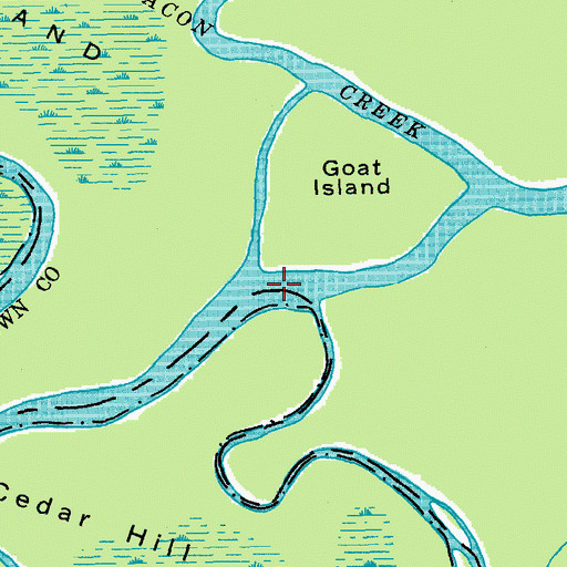 Topographic Map of Santee River, SC