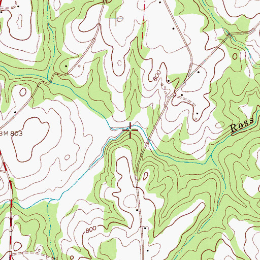 Topographic Map of Sarratt Creek, SC