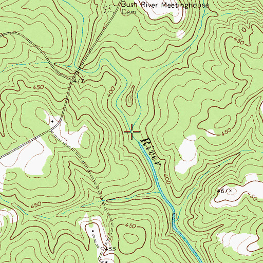 Topographic Map of Scott Creek, SC