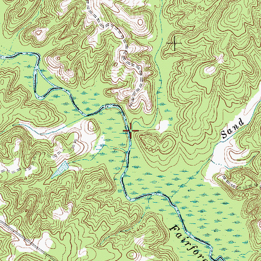 Topographic Map of Shoal Creek, SC