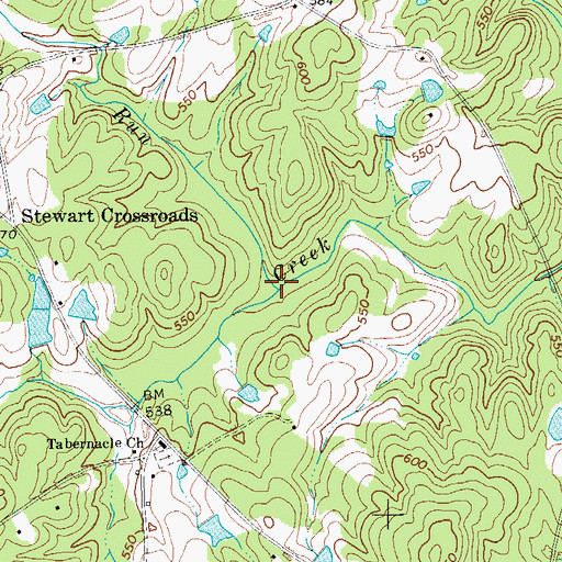 Topographic Map of Silver Run, SC