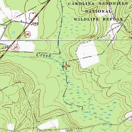Topographic Map of Skipper Creek, SC