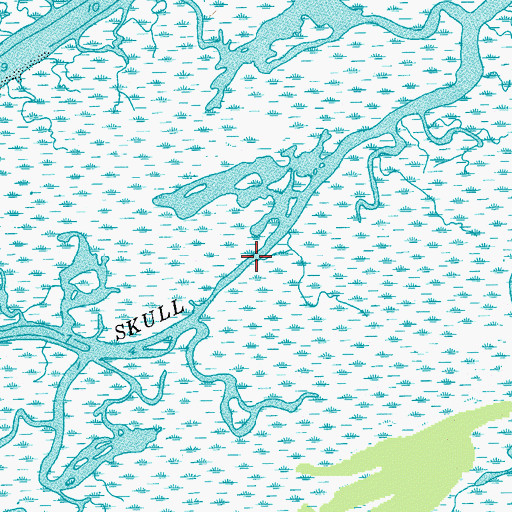 Topographic Map of Skull Creek, SC