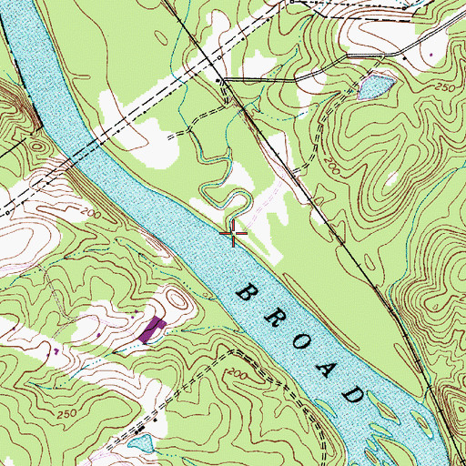 Topographic Map of Slatestone Creek, SC