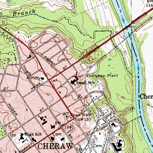 Topographic Map of Small School, SC