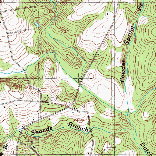 Topographic Map of Smith Creek, SC
