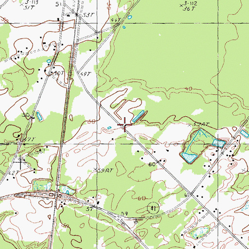 Topographic Map of Souls Chapel, SC