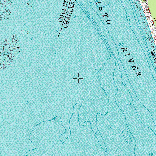 Topographic Map of South Edisto River, SC