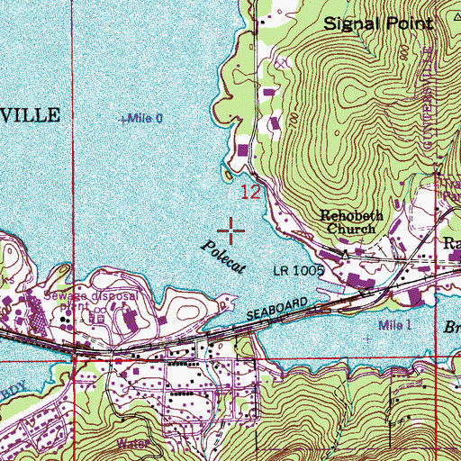 Topographic Map of Polecat Hollow, AL