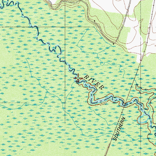 Topographic Map of Spur Branch, SC