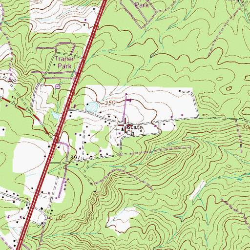 Topographic Map of State Church, SC