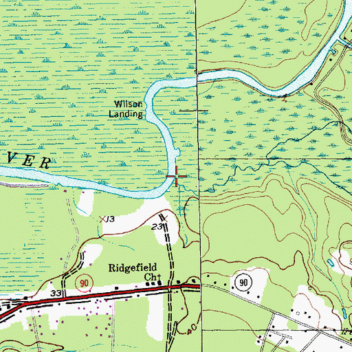 Topographic Map of Steritt Swamp, SC