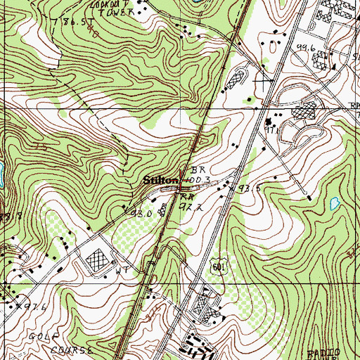 Topographic Map of Stilton, SC