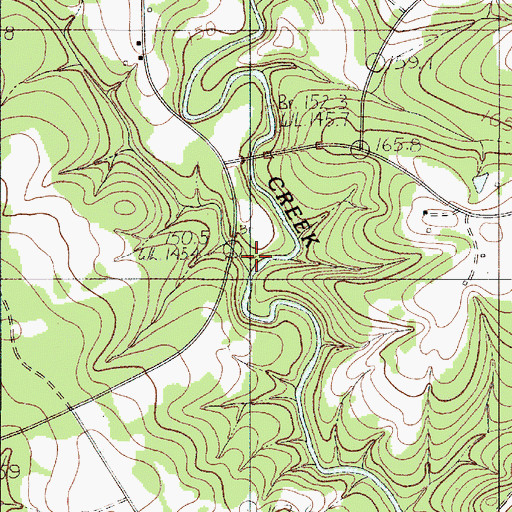 Topographic Map of Stony Fork, SC