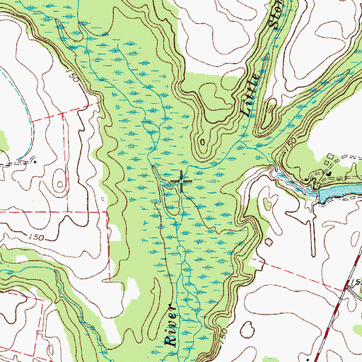 Topographic Map of Stony Run Branch, SC