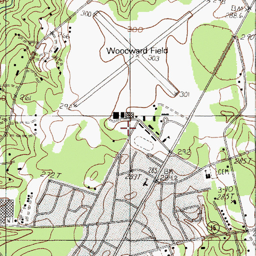 Topographic Map of Sweet Home School (historical), SC