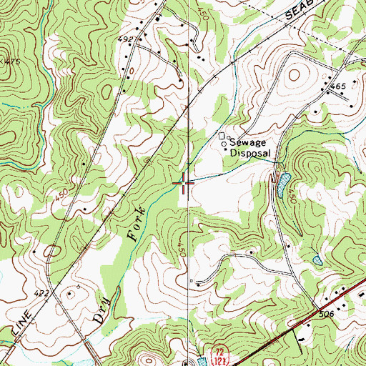 Topographic Map of Tanyard Branch, SC