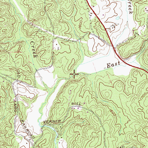 Topographic Map of Taylor Creek, SC