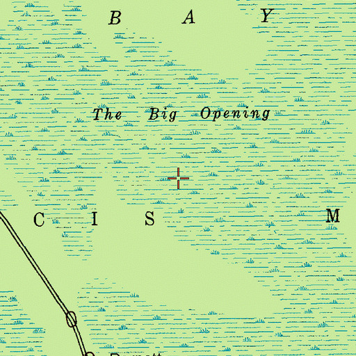 Topographic Map of The Big Opening, SC