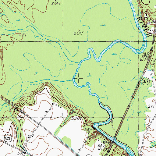 Topographic Map of Thorntree Swamp, SC