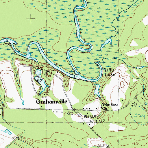 Topographic Map of Tilly Swamp, SC