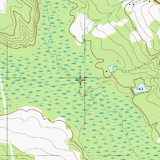 Topographic Map of Toby Creek, SC