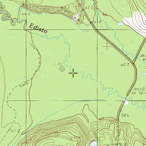 Topographic Map of Turkey Branch, SC