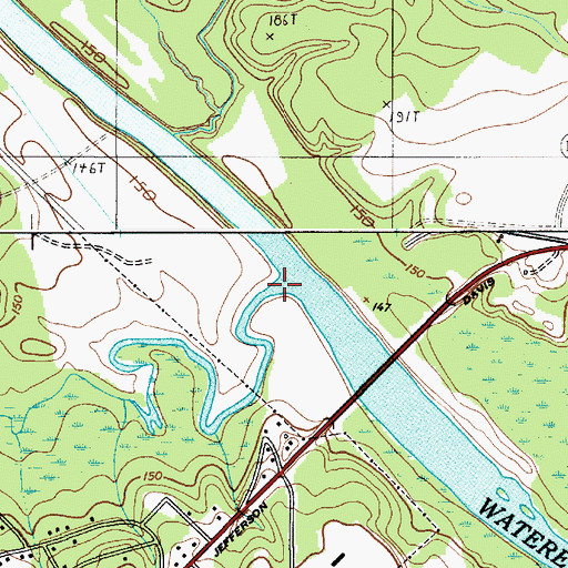Topographic Map of Twentyfive Mile Creek, SC