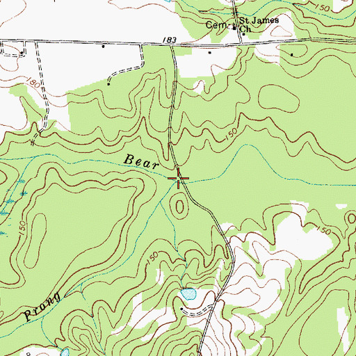 Topographic Map of Twitty Prong, SC