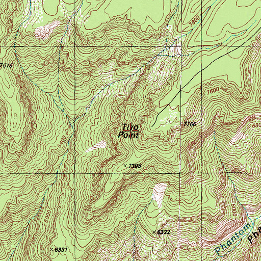 Topographic Map of Tiyo Point, AZ