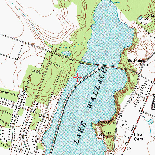 Topographic Map of Lake Wallace, SC
