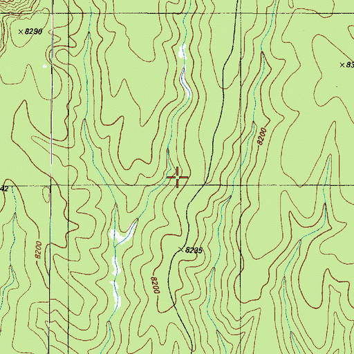Topographic Map of Tiyo Point Trail, AZ