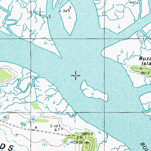 Topographic Map of Williman Creek, SC