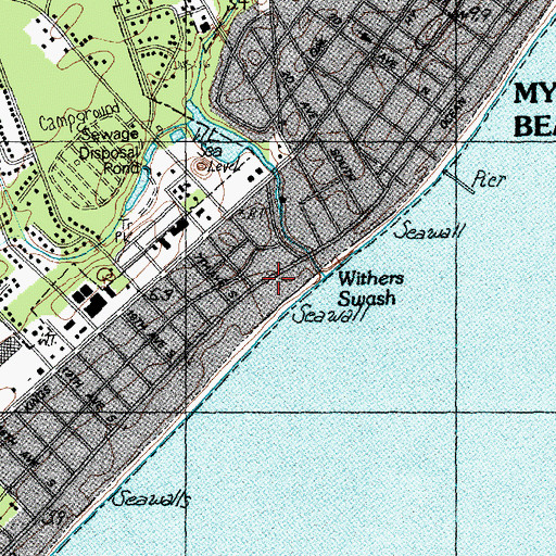 Topographic Map of Withers Swash, SC