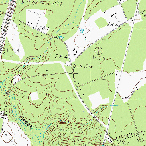 Topographic Map of Wolf Creek School (historical), SC