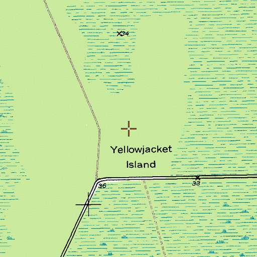 Topographic Map of Yellowjacket Island, SC
