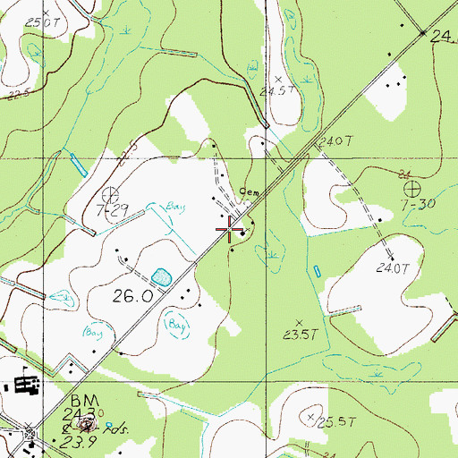 Topographic Map of Zion Church, SC
