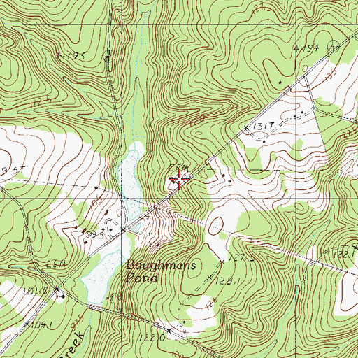 Topographic Map of Zion Hill Baptist Church, SC