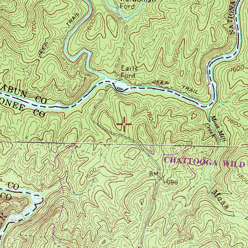 Topographic Map of Earls Ford Recreation Site, SC