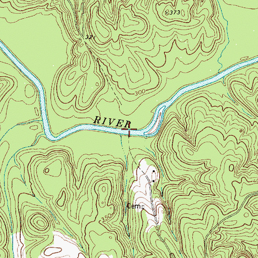 Topographic Map of Henderson Ferry (historical), SC