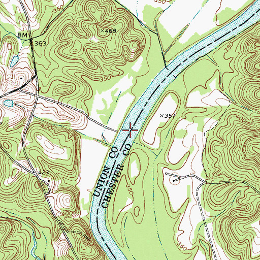 Topographic Map of Worthys Ferry (historical), SC