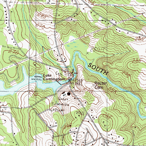 Topographic Map of Mostellers Mill (historical), SC
