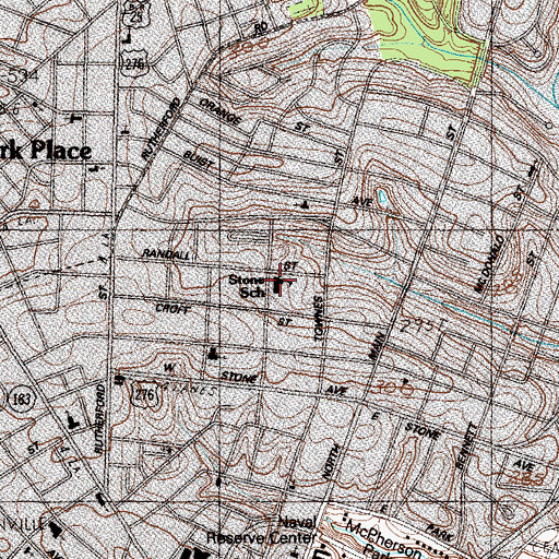 Topographic Map of Stone Elementary School, SC
