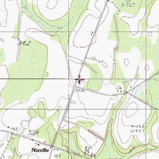Topographic Map of Nixville Church, SC