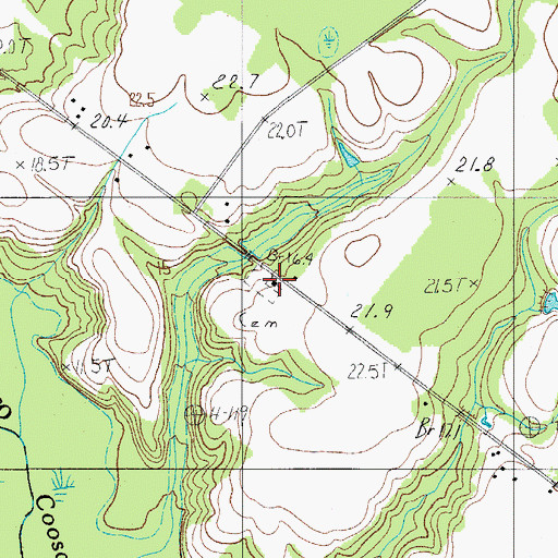 Topographic Map of Wilkerson Church, SC