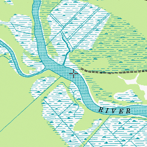 Topographic Map of Lynches Ferry (historical), SC