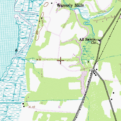 Topographic Map of Rossdhu Plantation, SC