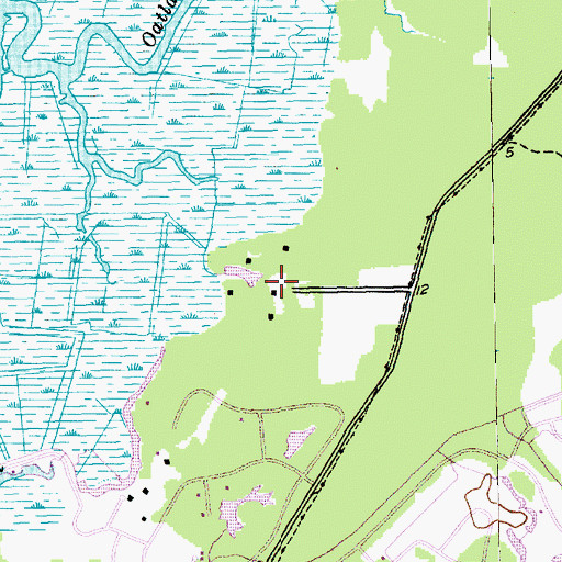 Topographic Map of Willbrook Plantation, SC
